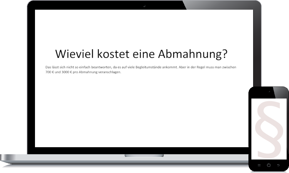 Abmahnung einer Webseite