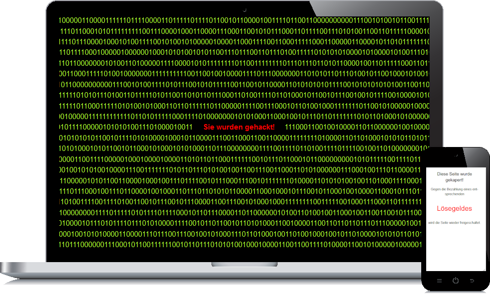 Hackerangriff auf Webseite